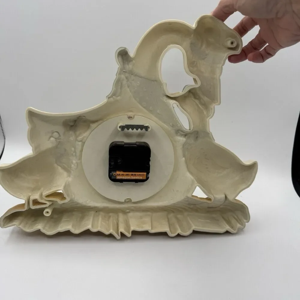 Vtg Burwood Mother Goose Wall Clock